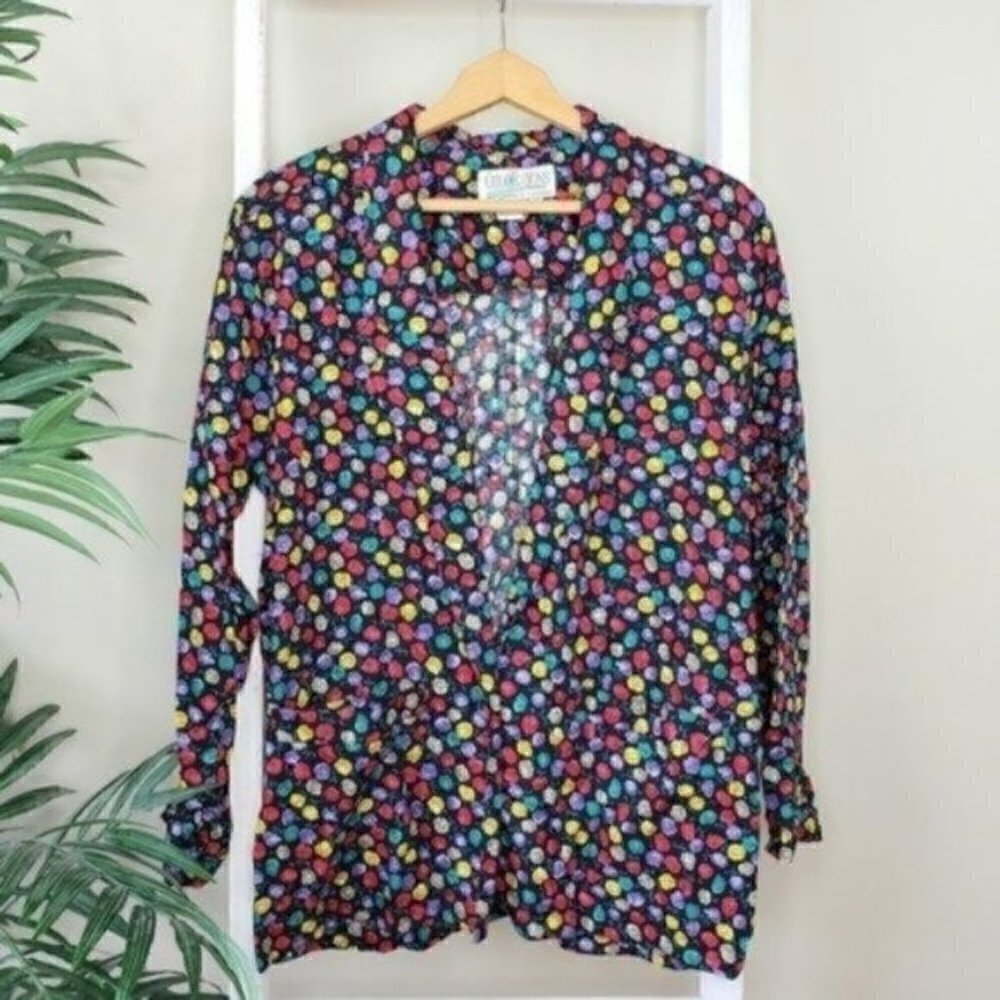 Vintage ColoRayons | Colorful Floral Blazer Size Medium